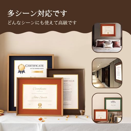 Amazon.co.jp: 賞状 額縁 a3 a4 高級 写真立て 受賞証書枠で 軽量賞状